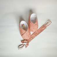 coordinato baby modello unico scarpine neonato rosa e posta ciuccio